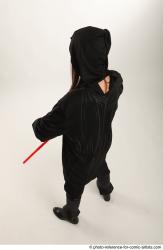 ANGELIA STANDING POSE WITH LIGHTSABERS